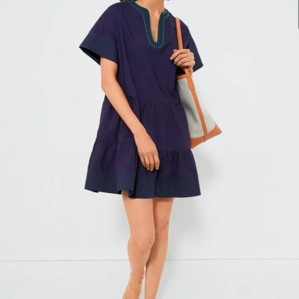 NWT POMANDER PLACE Navy Kinsley Dress